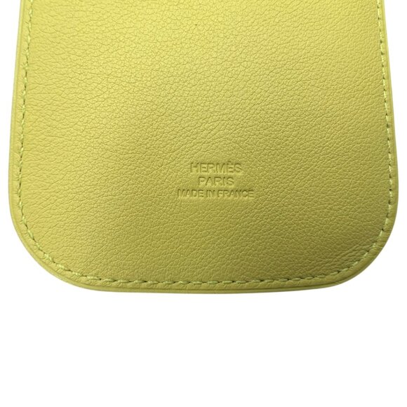 Hermes Swift Chevre Calfskin Lemon Yellow Credit Card Drivers License Wallet - Picture 9 of 10
